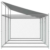 Dog Cage with Roof and Doors Grey 6x2x2 m Galvanised Steel