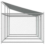 Dog Cage with Roof and Doors Grey 6x2x2 m Galvanised Steel
