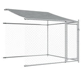 Dog Cage with Roof and Doors Grey 6x2x2 m Galvanised Steel
