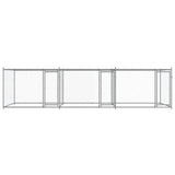 Dog Cage with Doors Grey 6x2x1.5 m Galvanised Steel