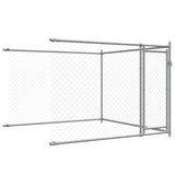 Dog Cage with Doors Grey 8x2x1.5 m Galvanised Steel