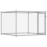 Dog Cage with Doors Grey 10x2x1.5 m Galvanised Steel