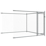 Dog Cage with Doors Grey 10x2x1.5 m Galvanised Steel