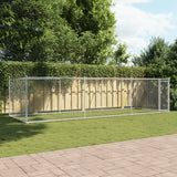 Dog Cage with Door Grey 6x2x1.5 m Galvanised Steel