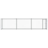 Dog Cage with Door Grey 6x2x1.5 m Galvanised Steel