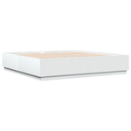 Bed Frame without Mattress White 183x203 cm King