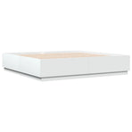 Bed Frame without Mattress White 183x203 cm King