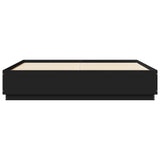 Bed Frame without Mattress Black 183x203 cm King - Top-Down View