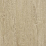 Bed Frame without Mattress Sonoma Oak 183x203 cm King - Low Angle