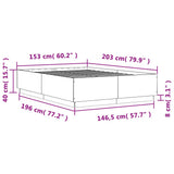 Bed Frame without Mattress White 150x200 cm - Extra Image