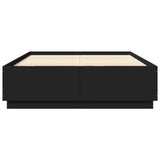 Bed Frame without Mattress Black 150x200 cm - Top-Down View