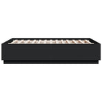 Bed Frame without Mattress Black 135x190 cm