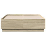 Bed Frame without Mattress Sonoma Oak 135x190 cm