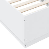 Bed Frame without Mattress White 90x190 cm