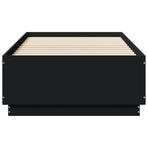Bed Frame without Mattress Black 90x190 cm