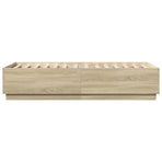 Bed Frame without Mattress Sonoma Oak 90x190 cm