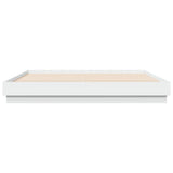 Bed Frame without Mattress White 183x203 cm King