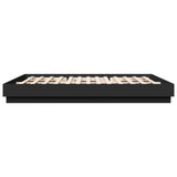 Bed Frame without Mattress Black 183x203 cm King - 45-Degree Angle