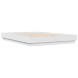 Bed Frame without Mattress White 150x200 cm
