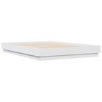 Bed Frame without Mattress White 150x200 cm