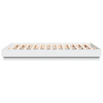 Bed Frame without Mattress White 150x200 cm