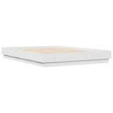 Bed Frame without Mattress White 150x200 cm - Rear View