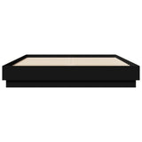 Bed Frame without Mattress Black 150x200 cm - Top-Down View