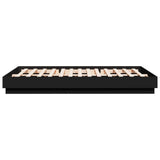 Bed Frame without Mattress Black 150x200 cm