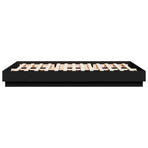 Bed Frame without Mattress Black 150x200 cm