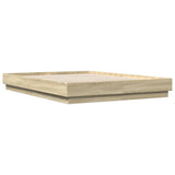 Bed Frame without Mattress Sonoma Oak 150x200 cm