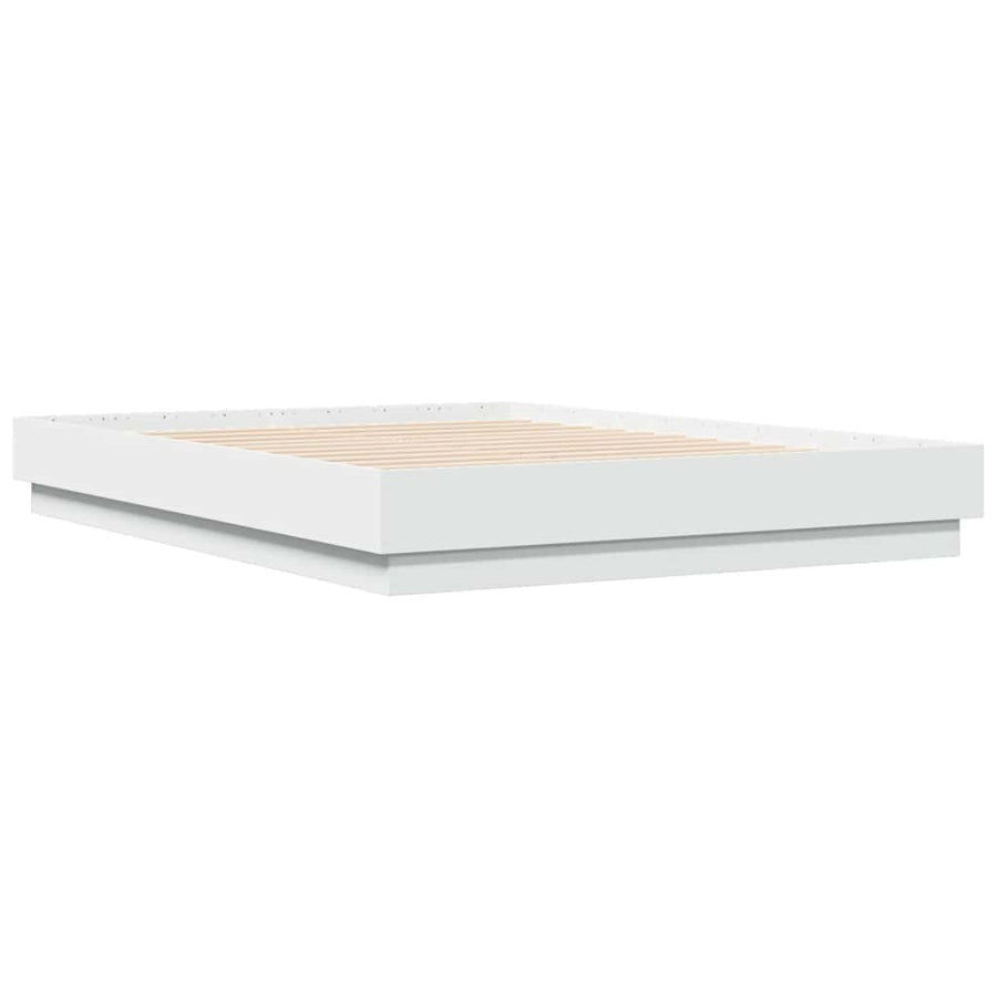 Bed Frame without Mattress White 135x190 cm