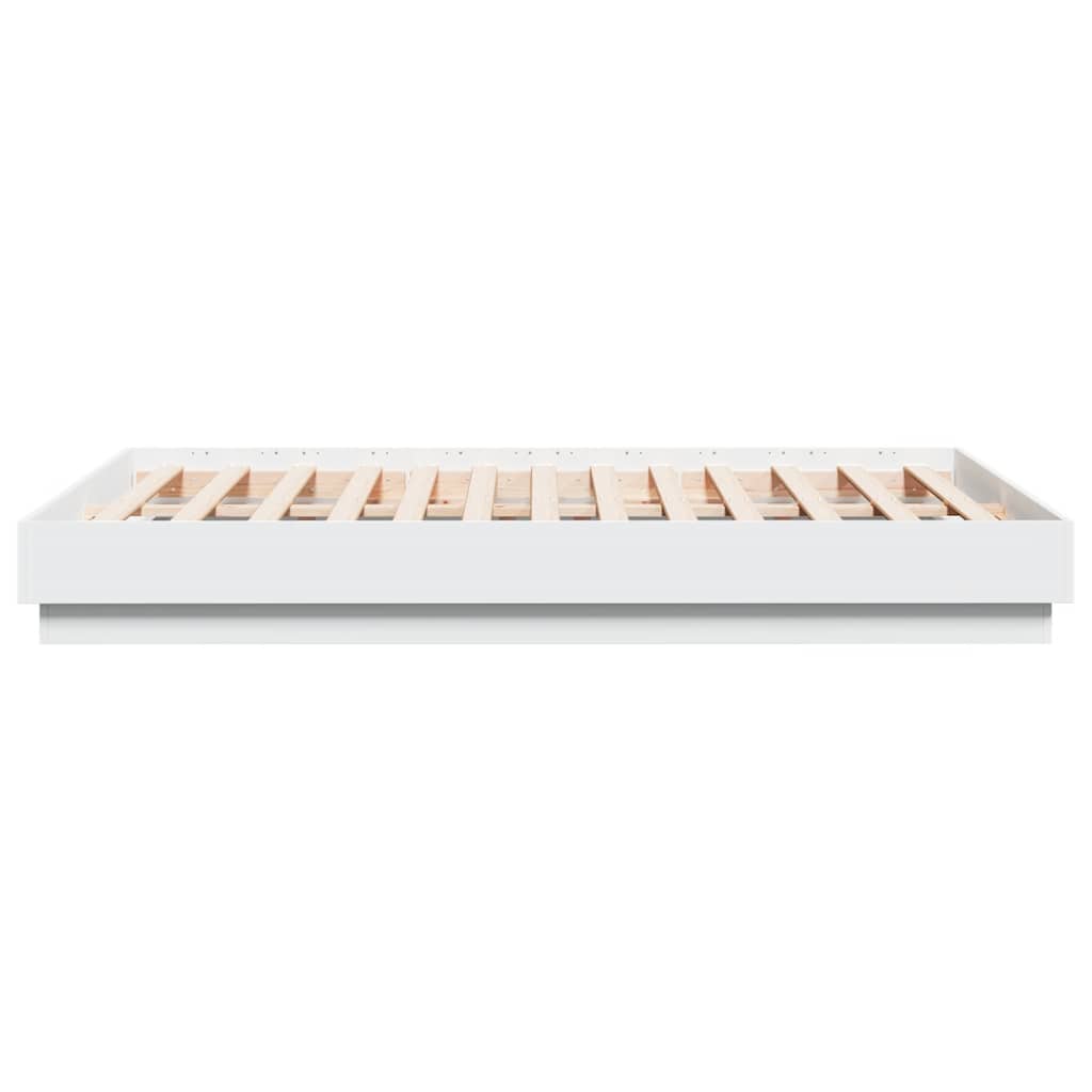 Bed Frame without Mattress White 135x190 cm