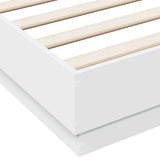 Bed Frame without Mattress White 135x190 cm