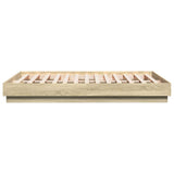 Bed Frame without Mattress Sonoma Oak 135x190 cm