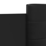 Bed Frame without Mattress Black 183x203 cm King - Close-Up Angle