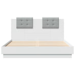 Bed Frame without Mattress White 150x200 cm
