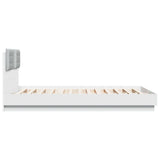 Bed Frame without Mattress White 150x200 cm - 45-Degree Angle