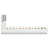 Bed Frame without Mattress White 135x190 cm - 45-Degree Angle