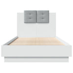 Bed Frame without Mattress White 90x190 cm