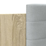 Bed Frame with LED without Mattress Sonoma Oak 150x200 cm - Extra Image