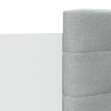 Bed Frame with LED without Mattress White 135x190 cm - Extra Image