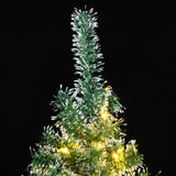 Artificial Christmas Tree 150 LEDs & Flocked Snow 120 cm - Front View