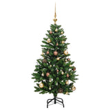 Artificial Hinged Christmas Tree with 150 LEDs & Ball Set 150 cm
