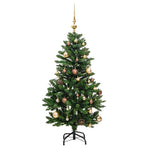 Artificial Hinged Christmas Tree with 150 LEDs & Ball Set 150 cm