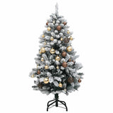 Artificial Hinged Christmas Tree with 150 LEDs & Ball Set 150 cm