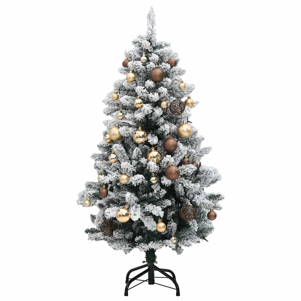 Artificial Hinged Christmas Tree with 150 LEDs & Ball Set 150 cm