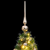 Artificial Christmas Tree with 150 LEDs&Ball Set&Flocked Snow 150 cm