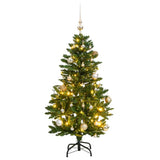 Artificial Hinged Christmas Tree with 150 LEDs & Ball Set 150 cm