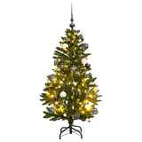 Artificial Hinged Christmas Tree with 150 LEDs & Ball Set 150 cm
