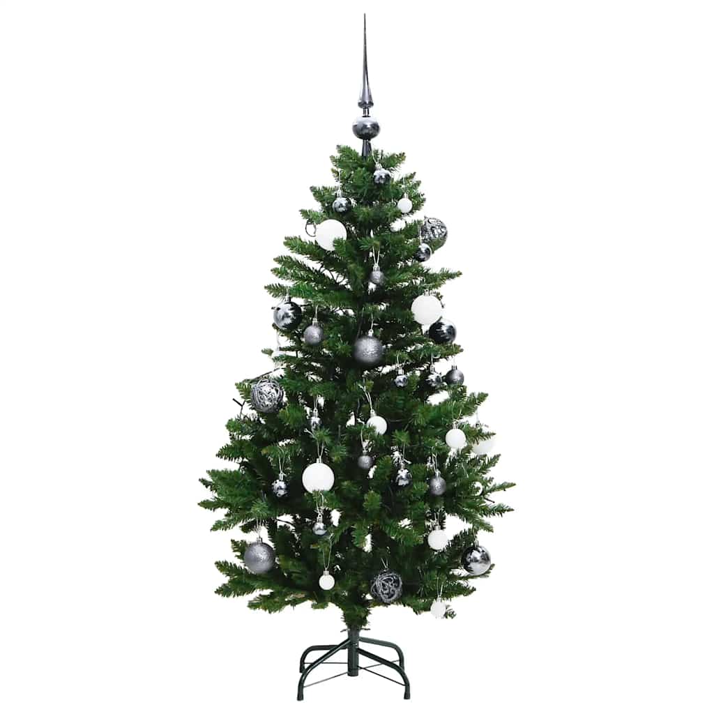 Artificial Hinged Christmas Tree with 150 LEDs & Ball Set 150 cm